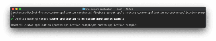 Firebase Hosting Console